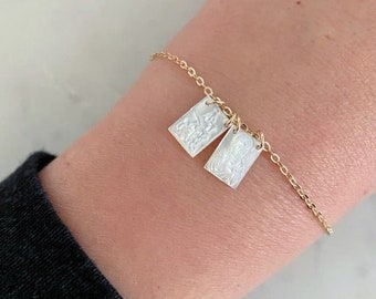 14k Gold gefüllte Skapulier Armband, Skapulier Schmuck, Jungfrau Maria Armband, religiöses Weihnachtsgeschenk, katholischer Schmuck, religiöser Schmuck