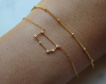 Géminis, pulsera de Géminis, joyas de Géminis, tendencia actual, pulsera del zodiaco, joyas del zodiaco, constelación, pasión por los viajes, regalo del zodiaco, astrología