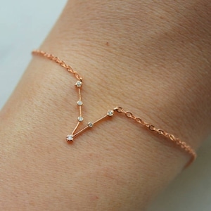 Pisces Sternzeichen Geschenk, Pisces Frau, Pisces Armband, Konstellation Pisces, Sternzeichen Fische, Sternzeichen Februar, Sternzeichen März, Sternzeichen März