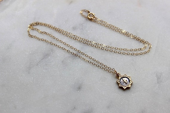 Etsy virgin shop mary necklace