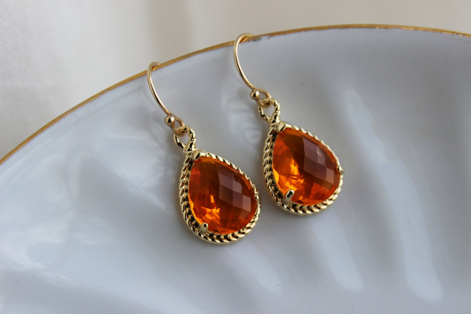 Burnt Orange Earrings Amber Gold Jewelry Tangerine Bridesmaid Earrings Wedding Earrings Amber Bridesmaid Jewelry Orange Wedding Jewelry Etsy