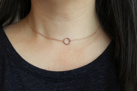 Collar de oro rosa collar de eternidad collar infinito | Etsy México