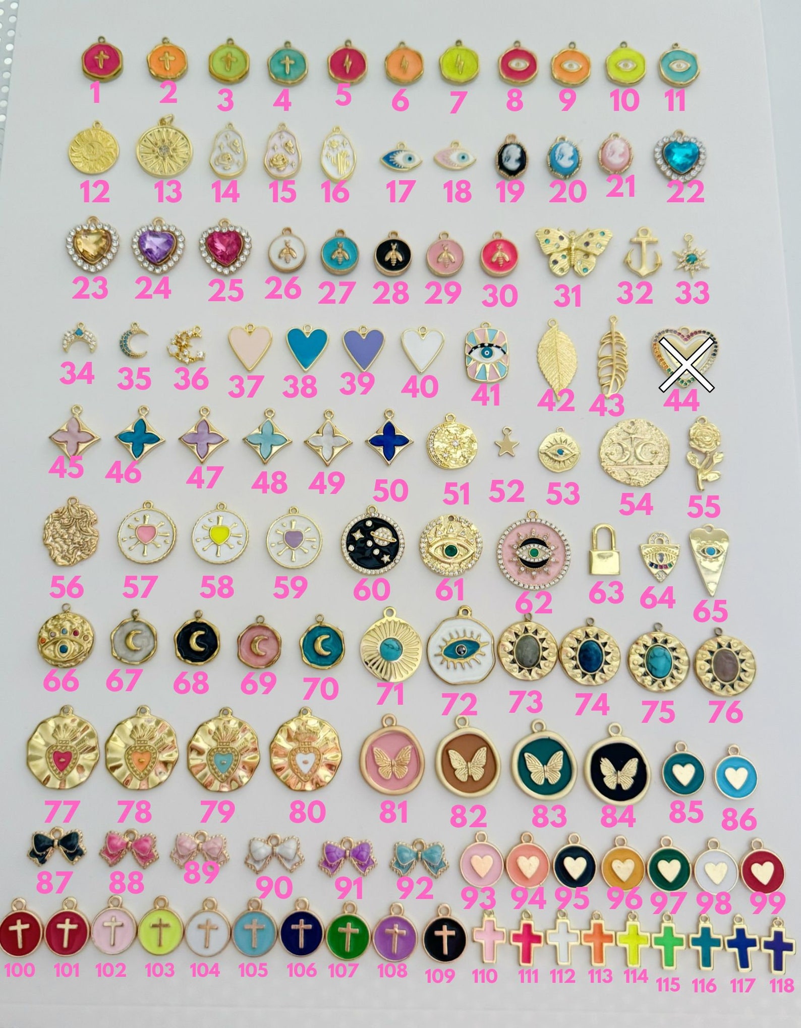 Create Your Own Charm Necklace, Build Your Own Charm Jewelry, Gold ...