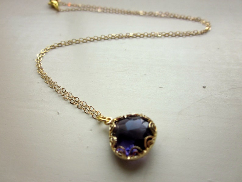 Pendentif Poire Améthyste Et Calcédoine Rose Plaqué Or - 25mm - Pour Création Bijoux - Neuf Fait Main