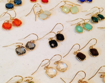Small Gold Dainty Earrings  - As seen on Instagram - Bridesmaid Jewelry Earrings - Wedding Earrings Bridal - Christmas Gift