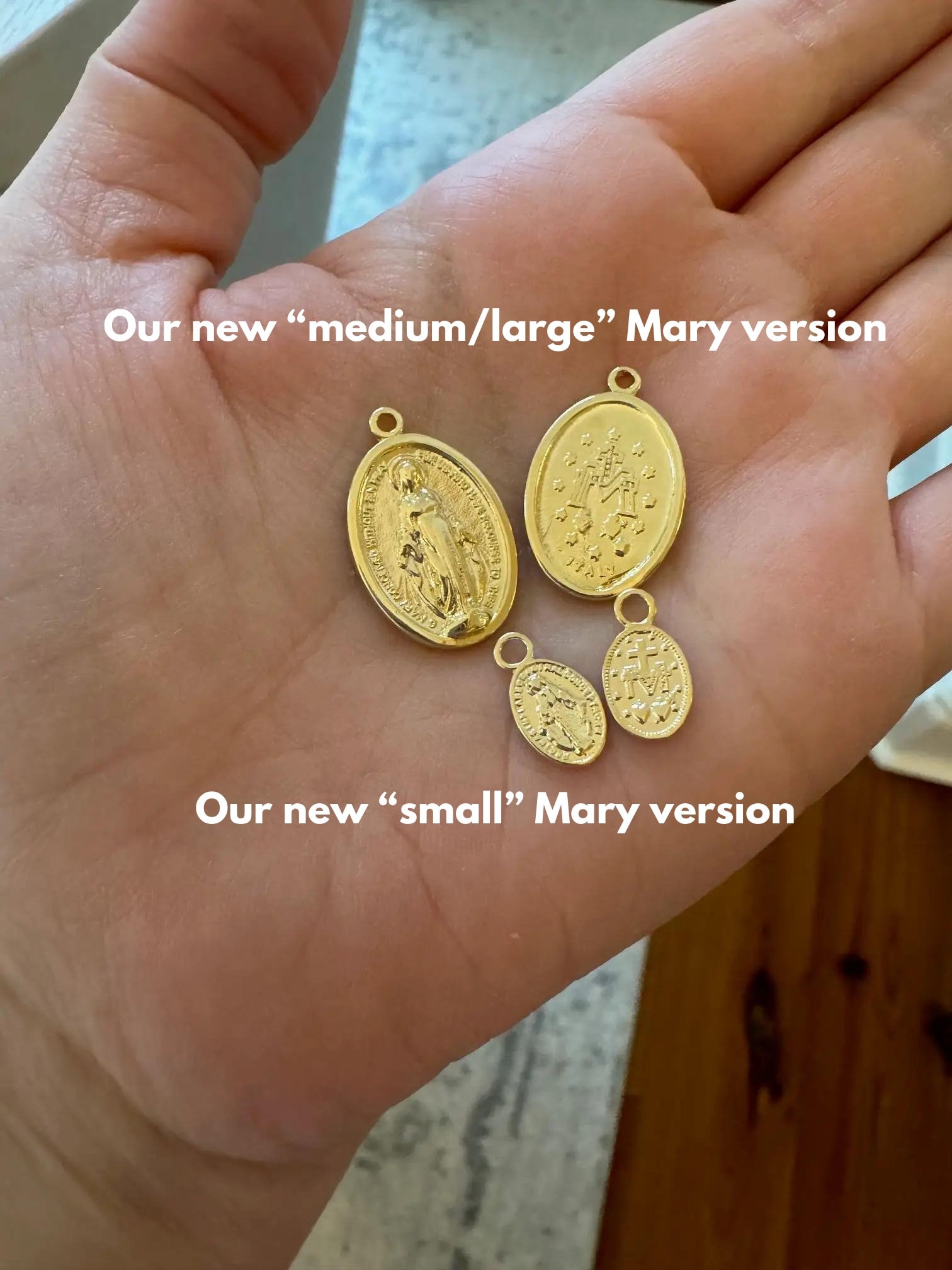 Gold Filled Virgin Mary Necklace Miraculous Medal Necklace, Blessed Mother Necklace, Gold Mary Necklace, Gold Mary Jewelry, Madonna Necklace