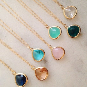 Large Teardrop Gold Necklaces - As seen on Instagram