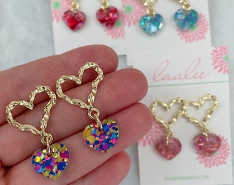 Valentines Gifts for Her, Valentines Gift Jewelry, Valentines Day Gift, Valentines Day Earrings, Heart Earrings Heart Jewelry Galentines Day
