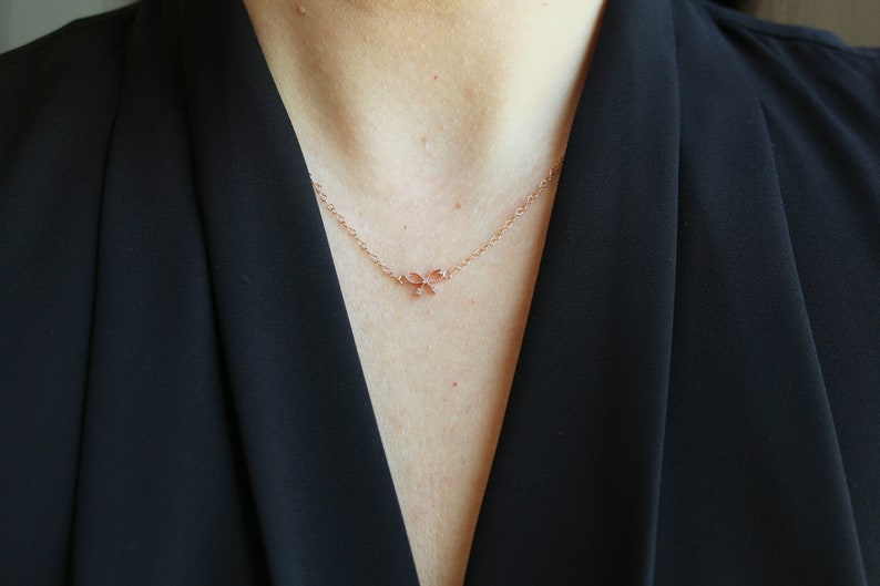 Tie the Knot Necklace Tie the Knot Jewelry Bridesmaid Etsy