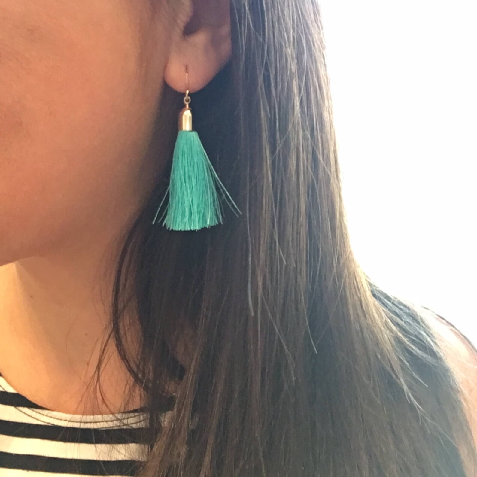 Gold Tassel Earrings Tassel Jewelry Mini Tassel Earrings Etsy