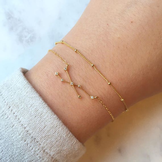 zodiac constellation constellation cuff bracelet