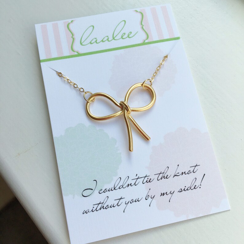 Gold Knot Necklace Knot Jewelry Tie the Knot Necklace Tie Etsy