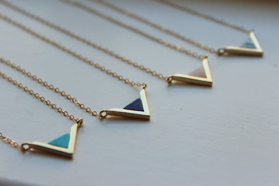 Friendship Gifts for Women Girls 14K Gold Plated Triangle Necklace Gifts  for Best Friend Woman 