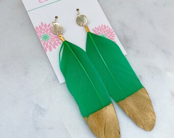Festive Mardi Gras Leaf Earrings - Purple Green Yellow Dangle Earrings For Carnival Parties