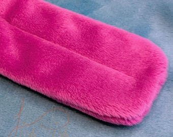 Straight Soft Plush Raspberry Fabric tongue for Fursuit Heads and Dino Masks - pre made