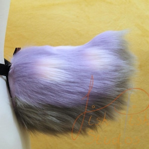 Spotted Deer Faux Fur Nub Tail: Cosplay Costume Accessory