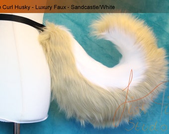 Pre-Made Luxury Husky Styled Fursuit Cosplay Tail - Great for Furry Cosplay, Fursuits Costumes inc. dog wolf