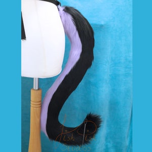 Medium Luxury Faux Cat Fursuit Cosplay Tail - Great for Cat Girl and Boy Furry gijinka LARP and festivals