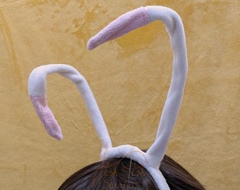 Ivory and Shell Thin Tipped Insect Cosplay Antenna / Antennae Headband For moth / Insect / Alien or butterfly Fancy Dress - Premade