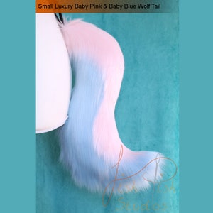 Luxury Faux Small Wolf Furry Cosplay Tail - Great for kitty cat neko or festival Costumes - Fursuit accessory