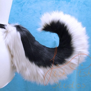 Handmade Husky Fursuit Tail: Luxury Faux Fur Cosplay Costume