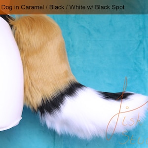 Wild Dog Tail - Luxury Faux - Great for Festival or Halloween Costumes and as a furry Fursuit accessory