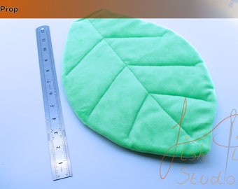 Soft Plush Oval Pear Leaf Styled Fursuit Prop