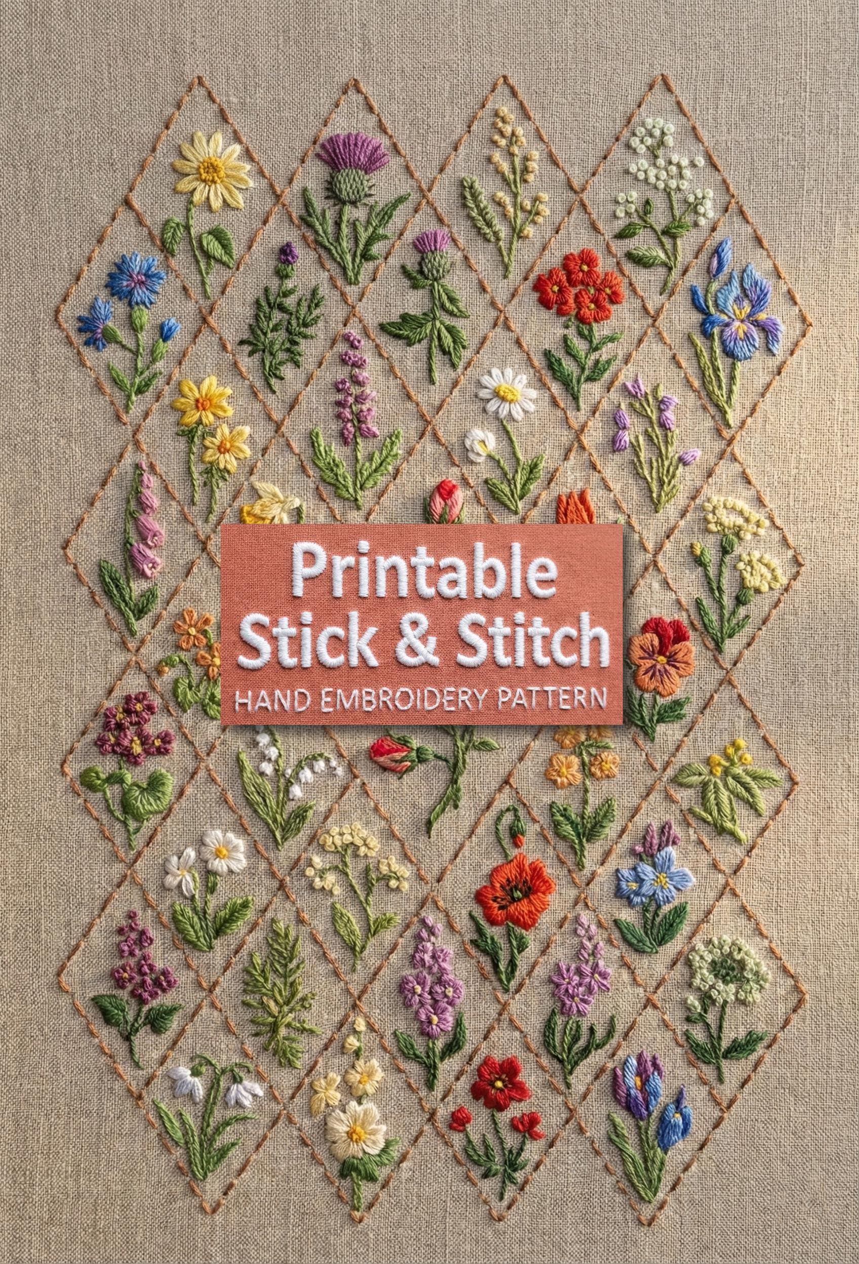 Échantillonneur De Broderie Crewel Fait Main – Baies, 14x11 Pouces – Vintage Coloré