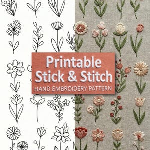 10 in 1 Bestsellers Floral Hand Embroidery Pattern Mega Bundle ...
