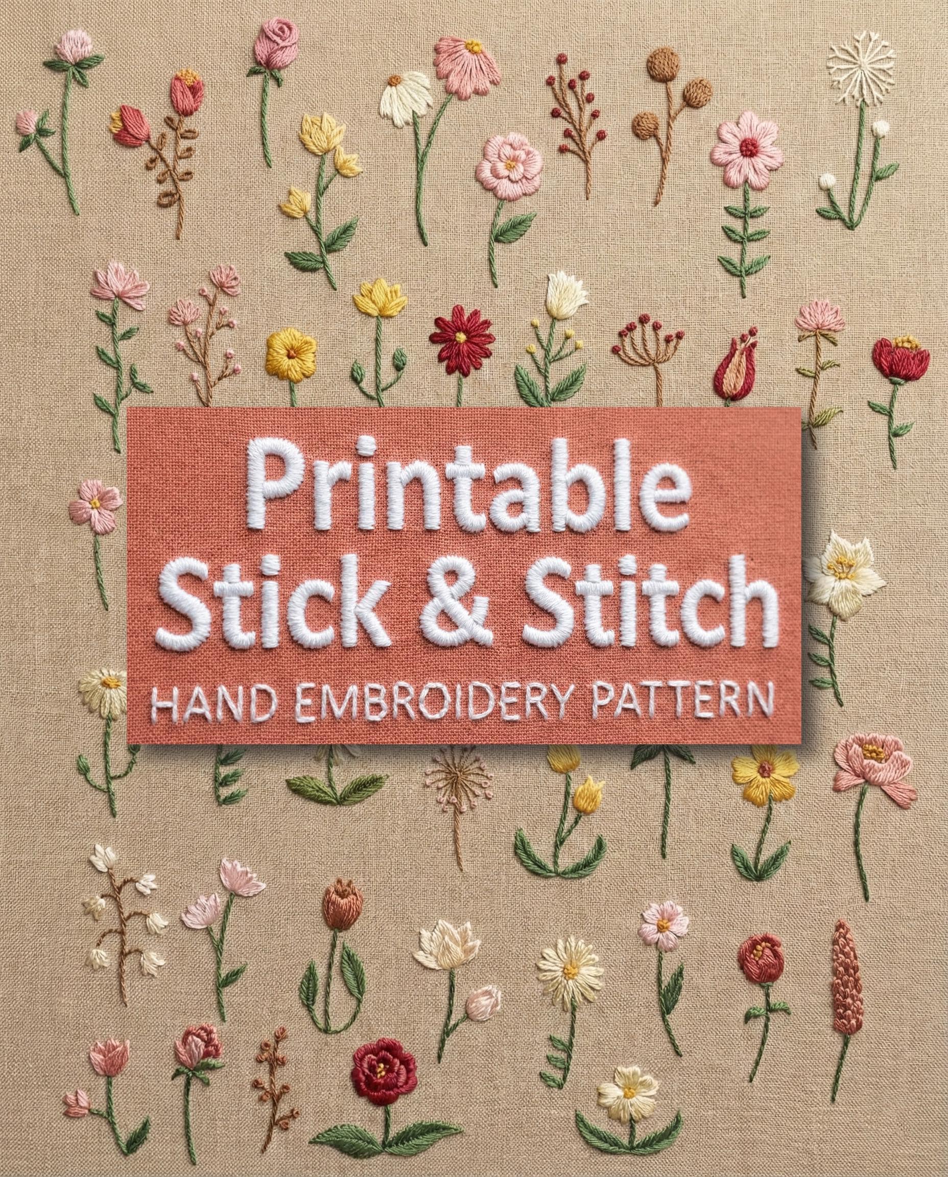 10 in 1 Bestsellers Floral Hand Embroidery Pattern Mega Bundle ...