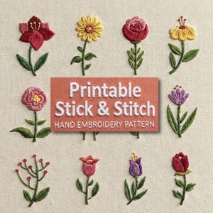 10 in 1 Bestsellers Floral Hand Embroidery Pattern Mega Bundle ...