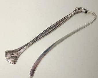 Handmade Rustic Metal Bookmark with Repurposed Cutlery