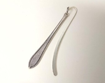 Handmade Rustic Metal Bookmark with Repurposed Cutlery