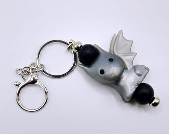 Llavero de dragón Ooshie reutilizado / Llavero de dragón reciclado / Adorno para bolso original / Accesorio de juguete coleccionable / Regalo único