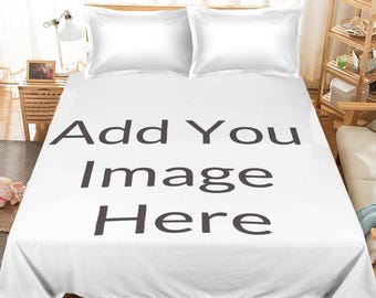 Sábana personalizada con foto, sábana plana con imagen personalizada para aniversario, regalo de recuerdo
