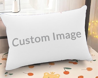 Custom Photo Pillowcase, Envelope Closure Personalized Bedding Pillow Cover, Single Double Sided Picture Print