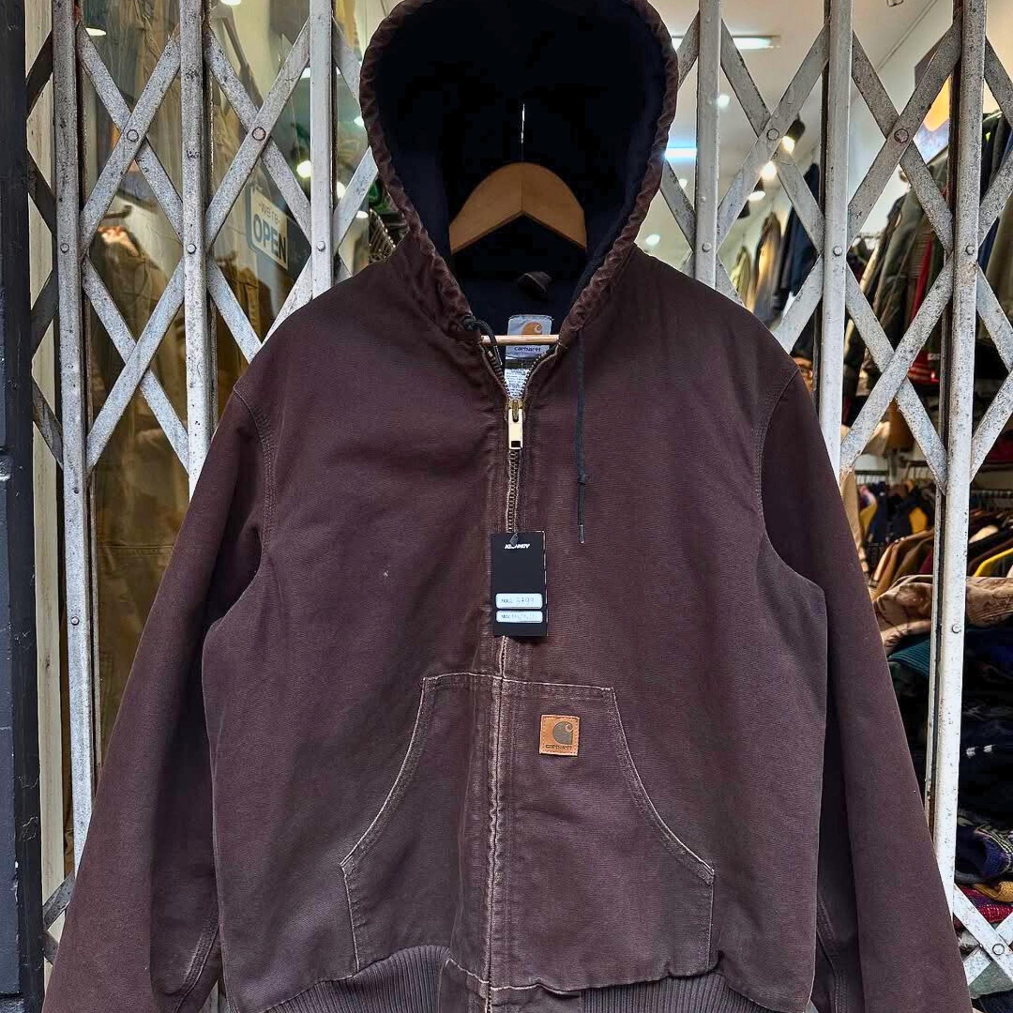 Carhartt Active Jacket Dark Brown - Etsy Canada