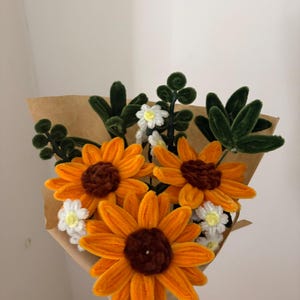 Classic chenille Sunflower bouqet