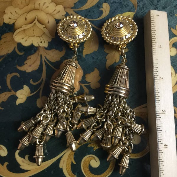 Vintage Claire Deve drop dangle earrings