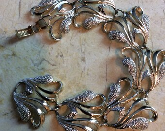 Sarah Coventry bracelet floral silver