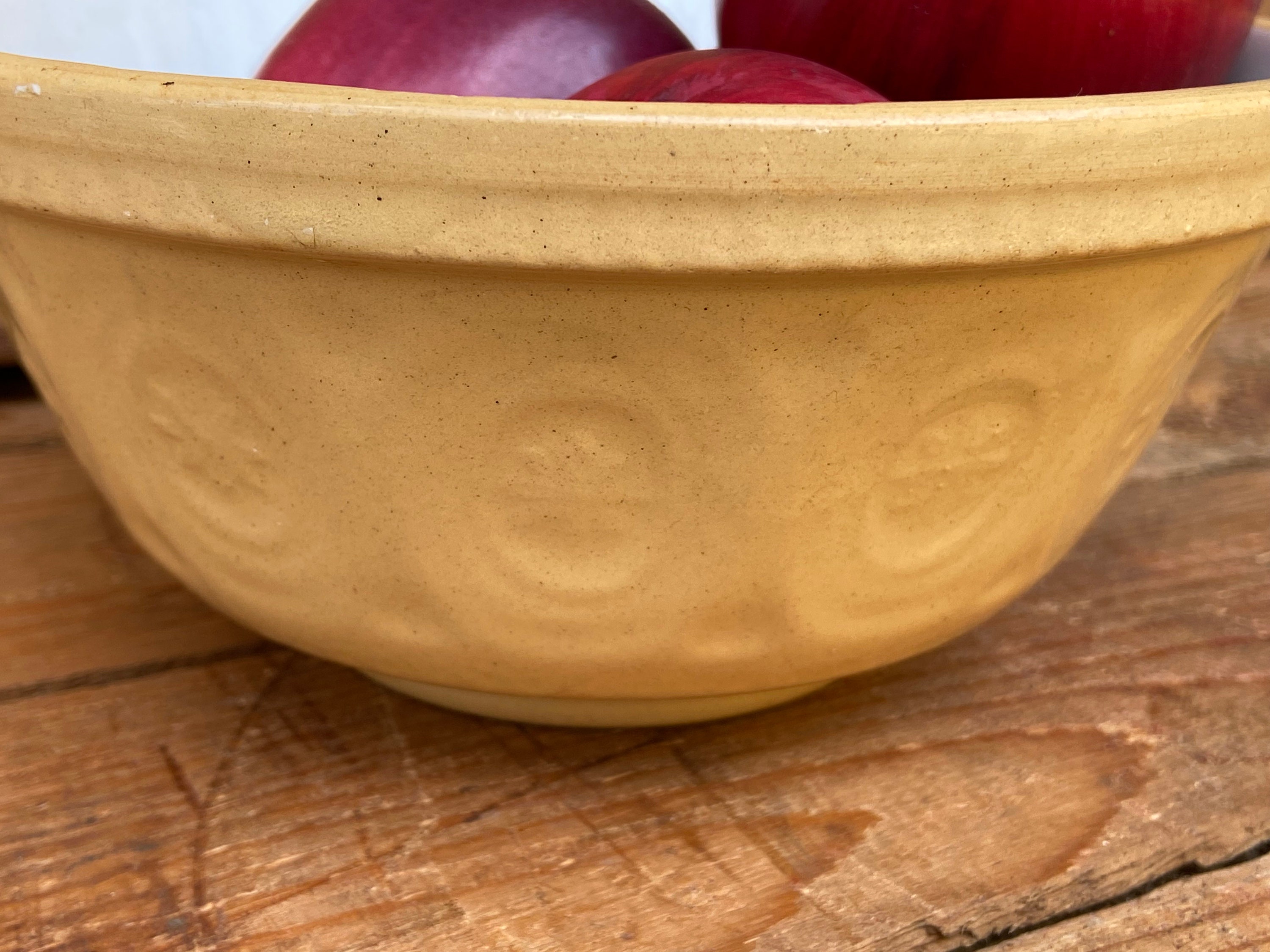 Vintage English Small Yellow Ware Bowl Antique Yellow Ware Etsy