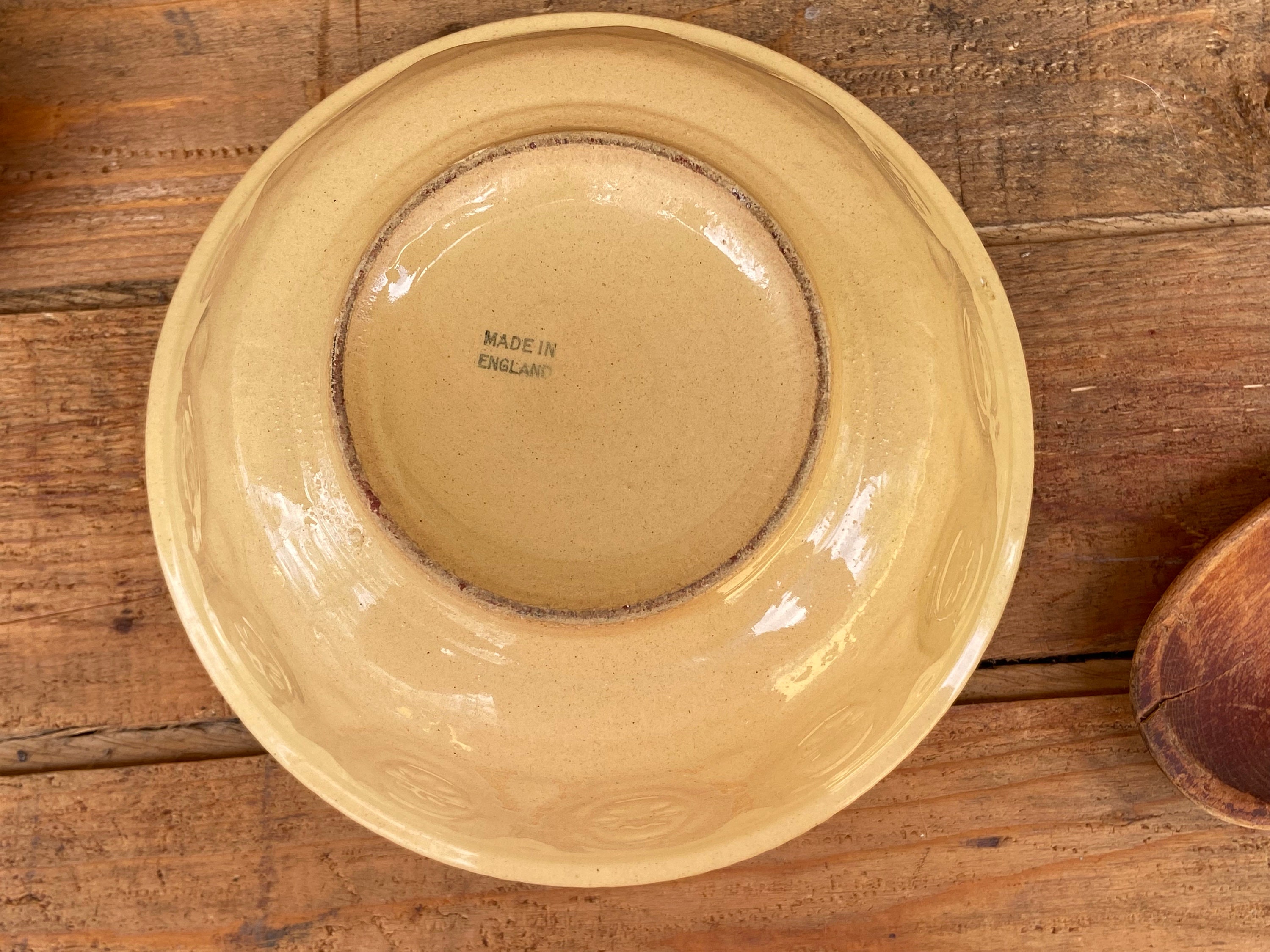 Vintage English Small Yellow Ware Bowl Antique Yellow Ware Etsy