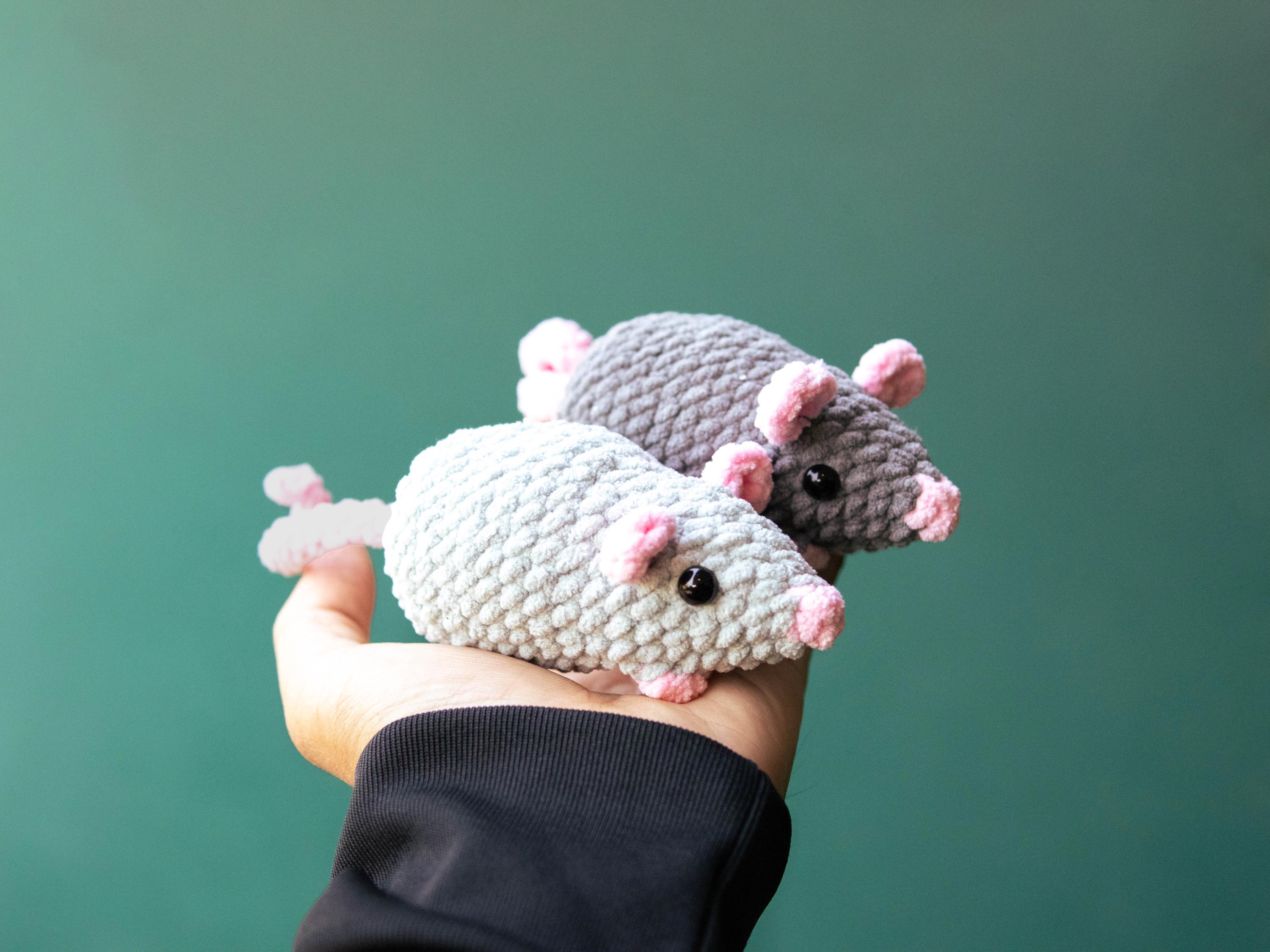 Crochet Raton NO SEW Mouse Crochet Pattern, Rat Crochet, Amigurumi Tutorial PDF in ...