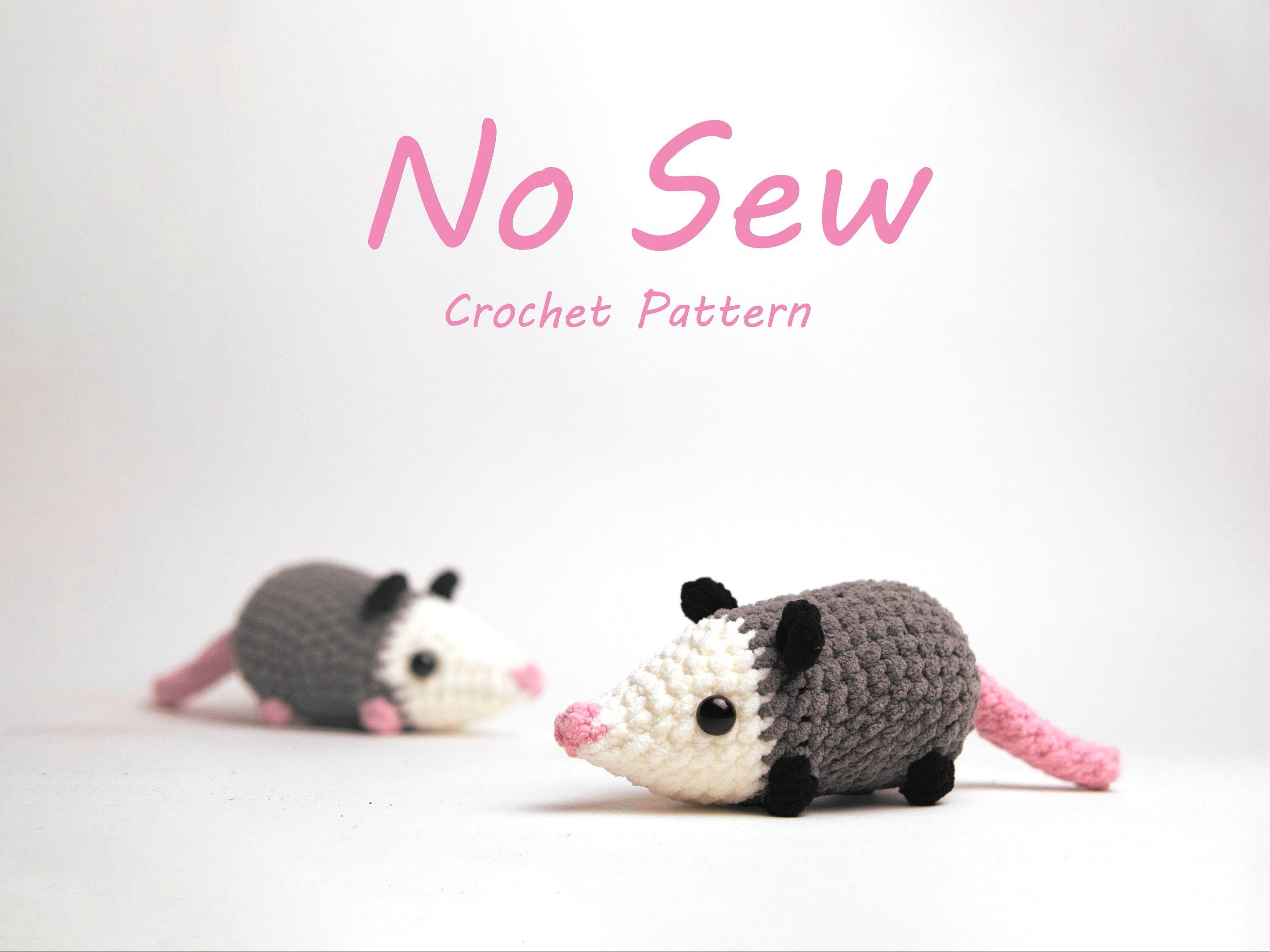 39 Opossum Crochet Patterns for Cute, Quirky Amigurumi Projects 17 Opossum Crochet Pattern Crochet opposum -Crochet