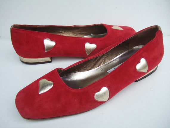 red ballet pumps uk