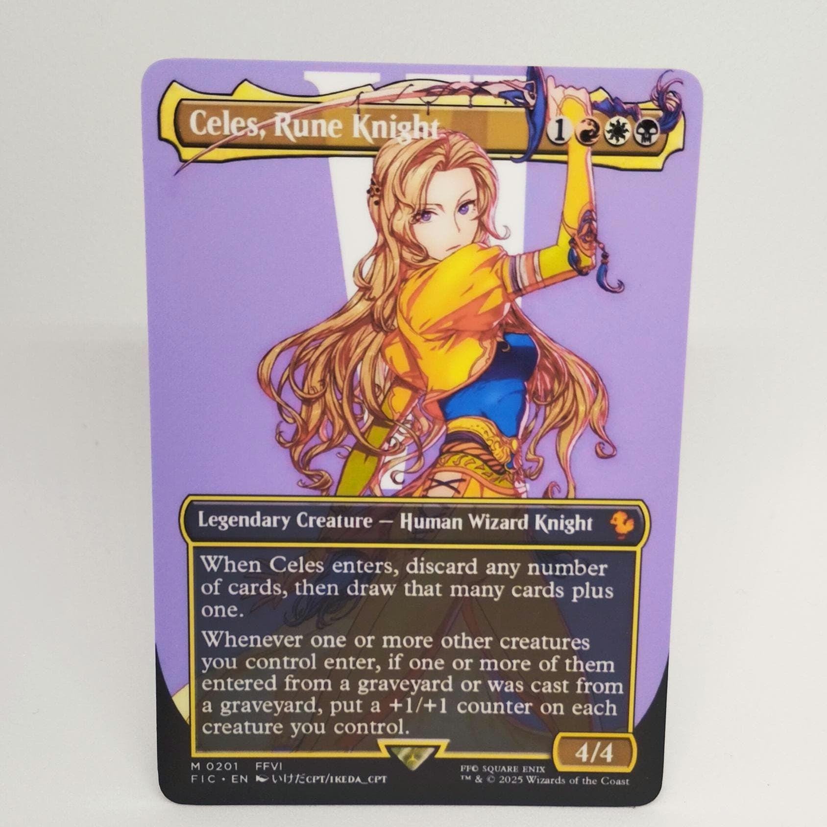 celes mtg card Celes Rune Knight Proxy Card | Final Fantasy VI Art | Fan Made Magic: the  Gathering Card | Collector Display
