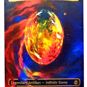 Soul Stone Proxy Card | Marvel Infinity Stone Art | Fan Made Magic: The Gathering Card | Collector Display