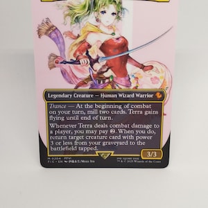 Karta proxy Terra Herald of Hope | Grafika Final Fantasy VI | Karta Magic: The Gathering stworzona przez fanów | Wystawa kolekcjonerska