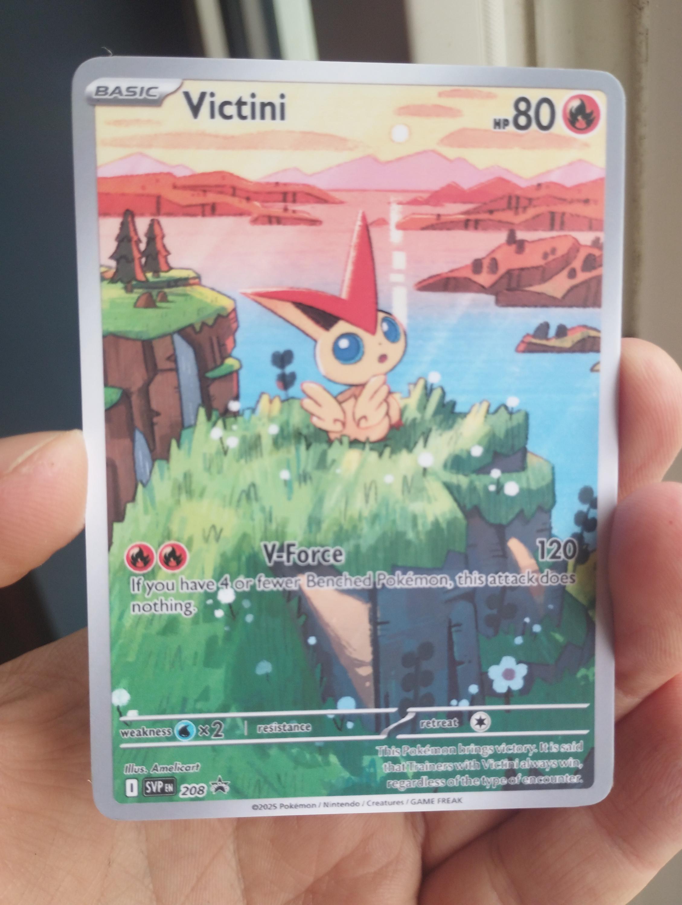 victini holographic card Pokemon Sun & Moon Promo Holo Rare SM225 Placeholder Image Provided Victini Proxy Card | Scarlet