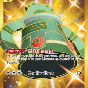 bronzong pokemon card gold - (96/162) Fates Collide Singles Bronzong - Etsy
